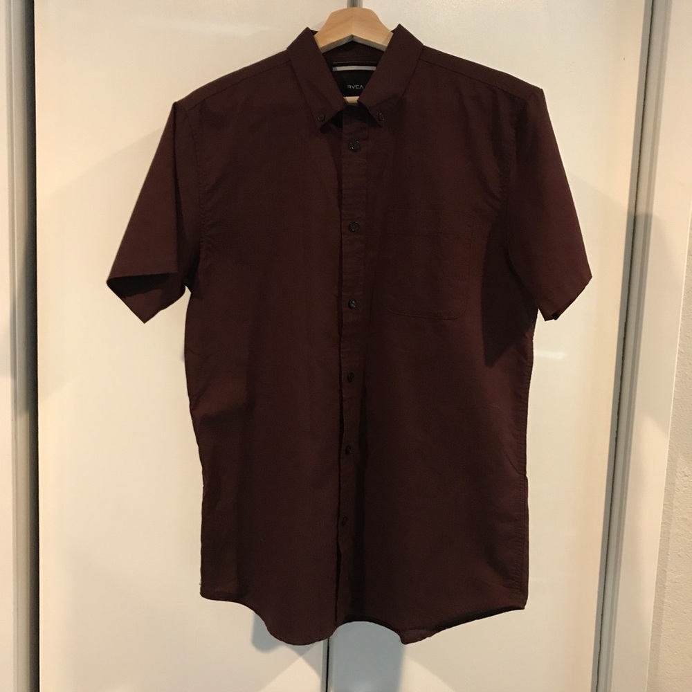 RVCA Short Sleeved Button Down shirt
